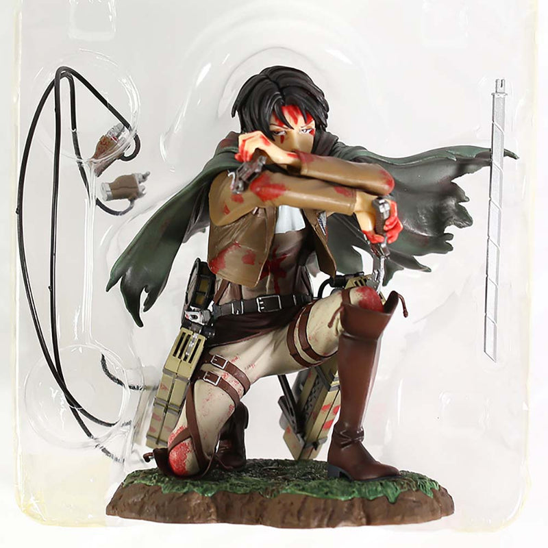 Attack On Titan Battle Damaged Levi·Ackerman Action Figure 18cm