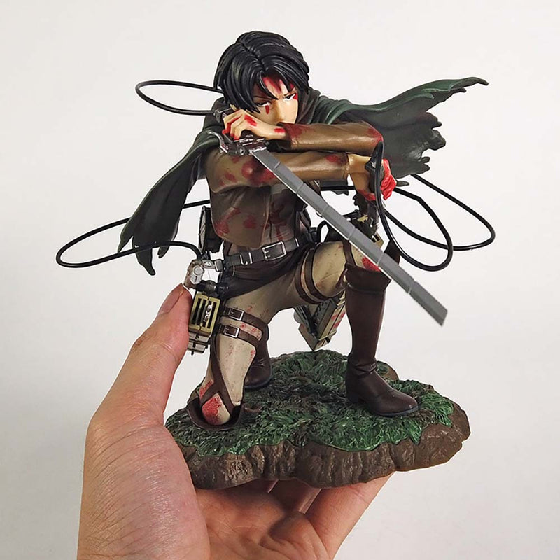 Attack On Titan Battle Damaged Levi·Ackerman Action Figure 18cm