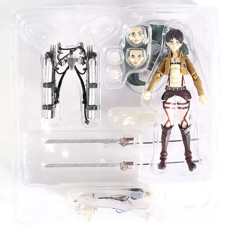 Attack on Titan Eren Yeager Figma 207 Action Figure Model Toy 15cm