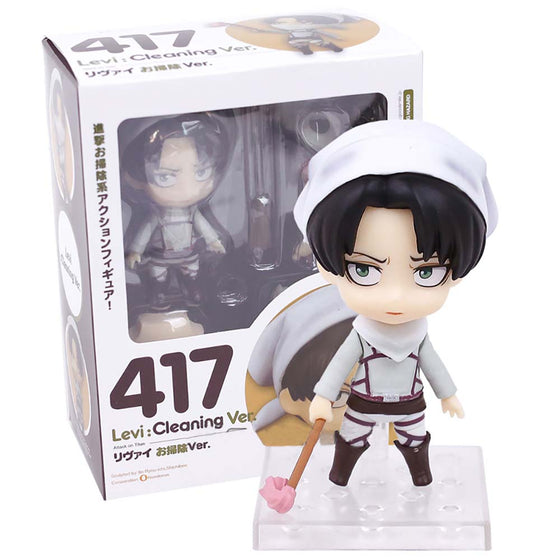 Attack on Titan Levi Cleaning Ver 417 Action Figure Toy 10cm