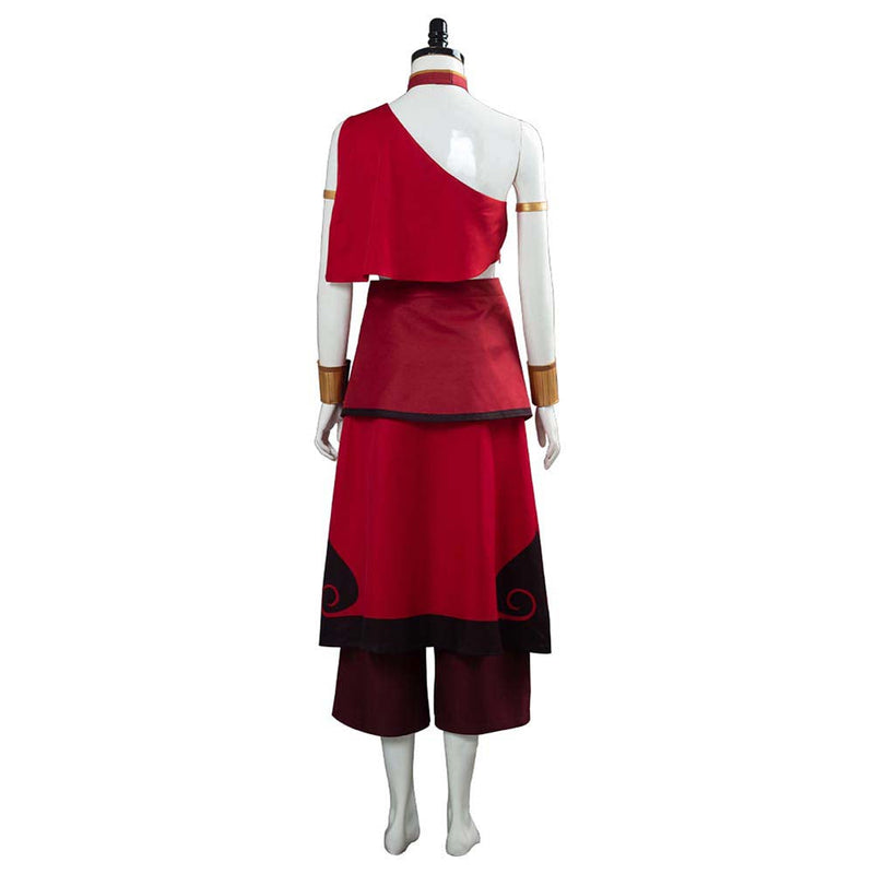 Avatar The Legend Of Korra Katara Red Dress Cosplay Costume