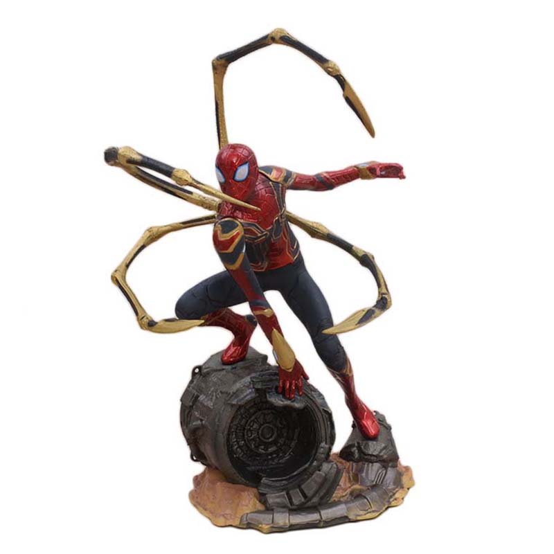 Avengers Iron Spider Man Statue Action Figure Model Toy 20cm