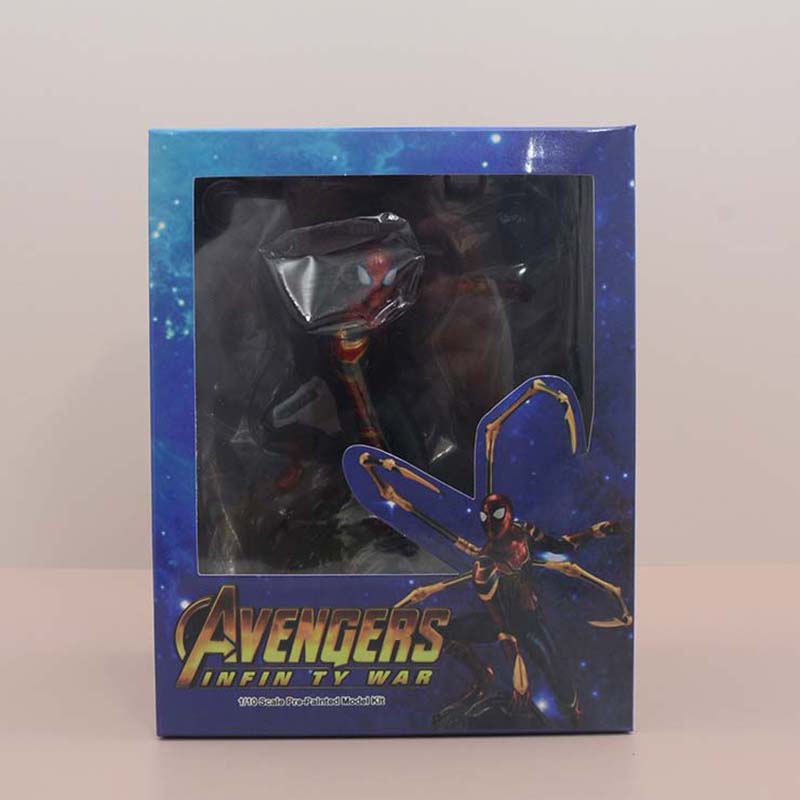 Avengers Iron Spider Man Statue Action Figure Model Toy 20cm