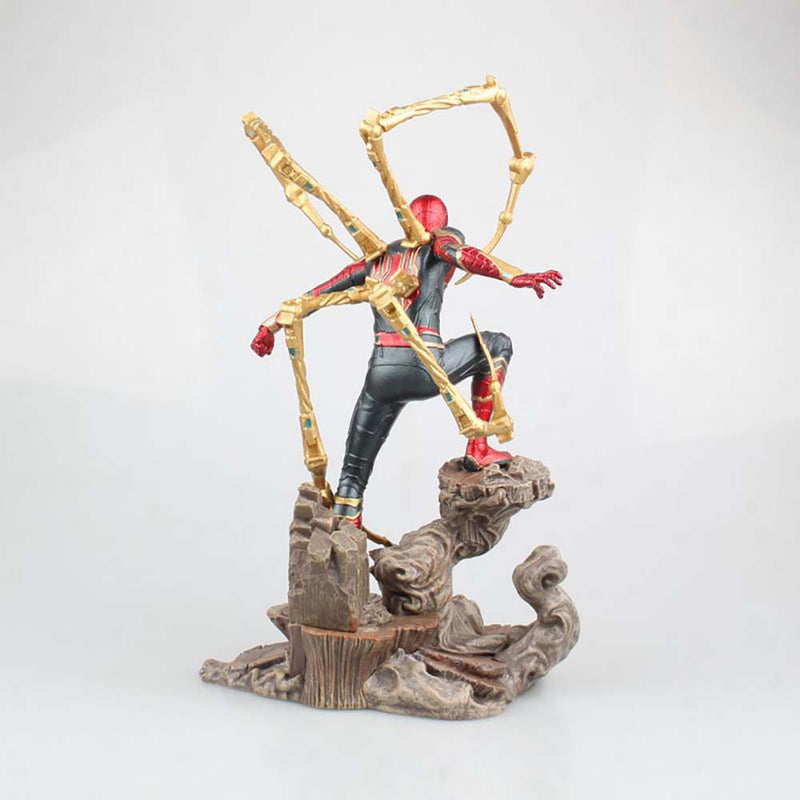 Avengers Iron Spider Man Statue Action Figure Model Toy 22cm