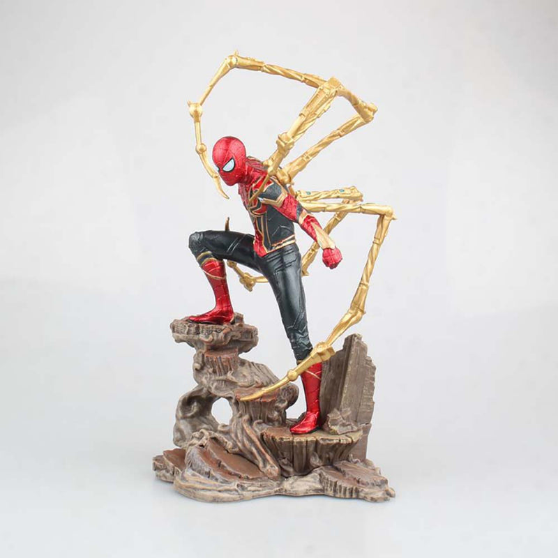 Avengers Iron Spider Man Statue Action Figure Model Toy 22cm