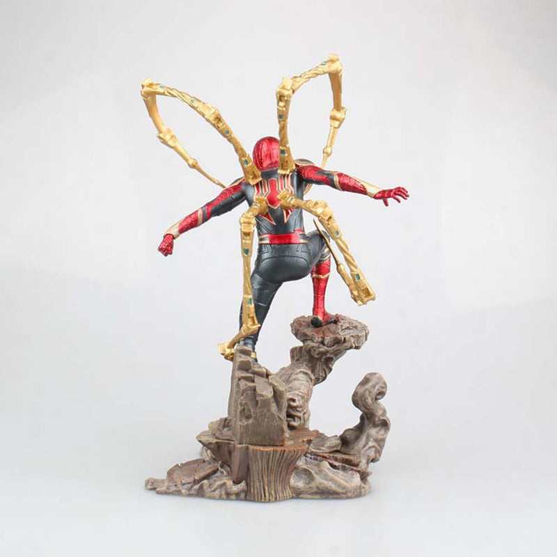 Avengers Iron Spider Man Statue Action Figure Model Toy 22cm