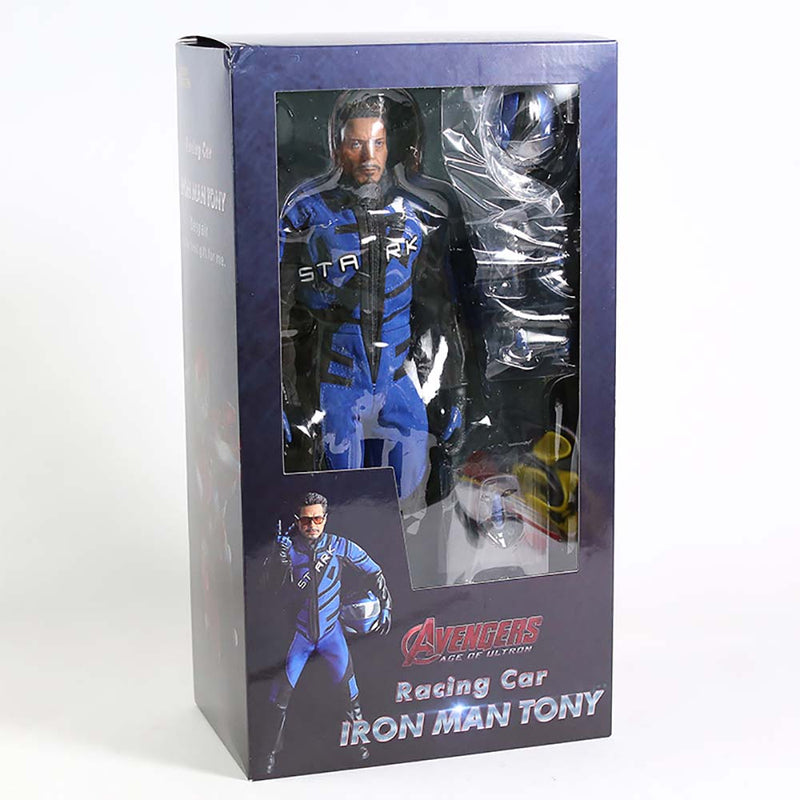 Avengers Marvel Iron Man Racing Suit Tony Stark Model 32CM - Toysoff.com