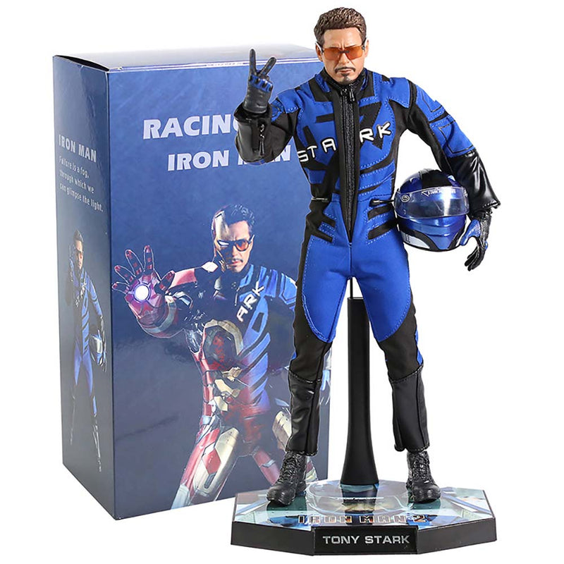 Avengers Marvel Iron Man Racing Suit Tony Stark Model 32CM - Toysoff.com