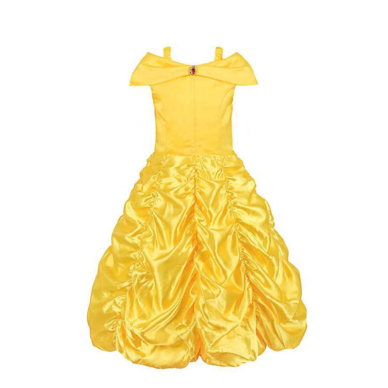 Beauty and the Beast Bella Layered Yellow Children Princess Dress