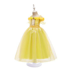 Beauty and the Beast Bella Princess Dress Children Performance Costume