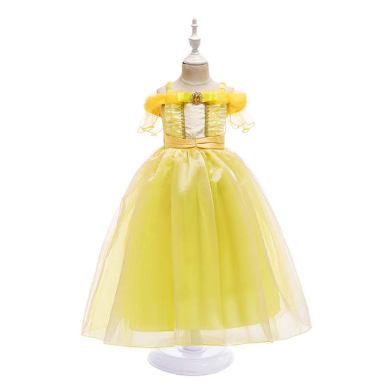 Beauty and the Beast Bella Princess Dress Children Performance Costume