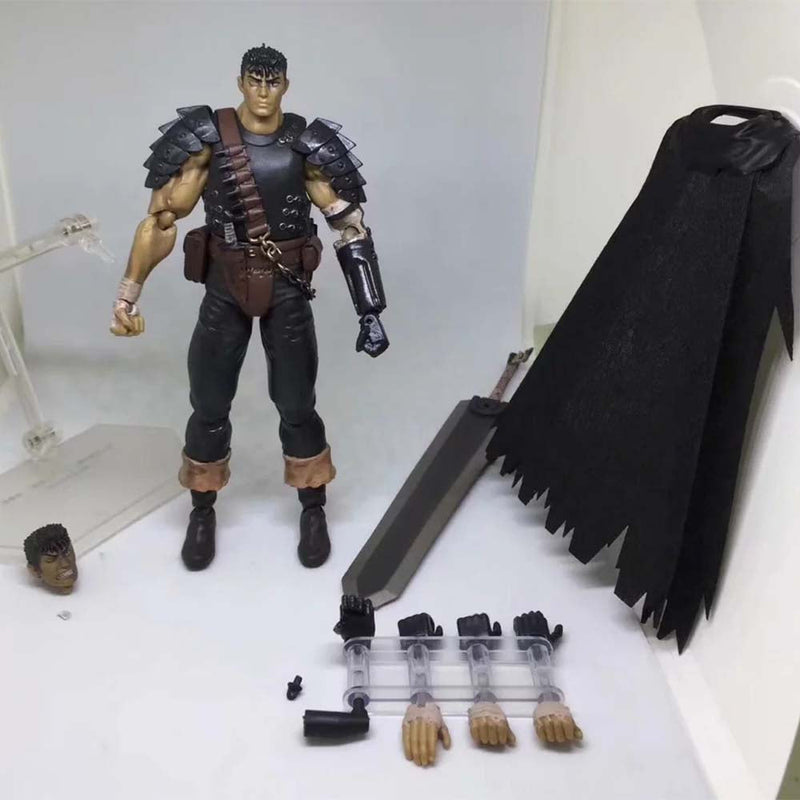 Berserk Figma 359 Black Swordsman Ver Guts Action Figure Toy 17cm