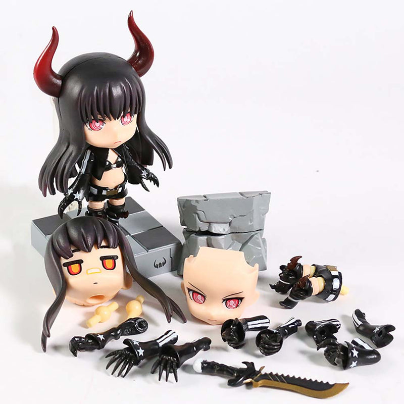 Black Rock Shooter 145 Black Gold Saw Action Figure Model Toy 10cm