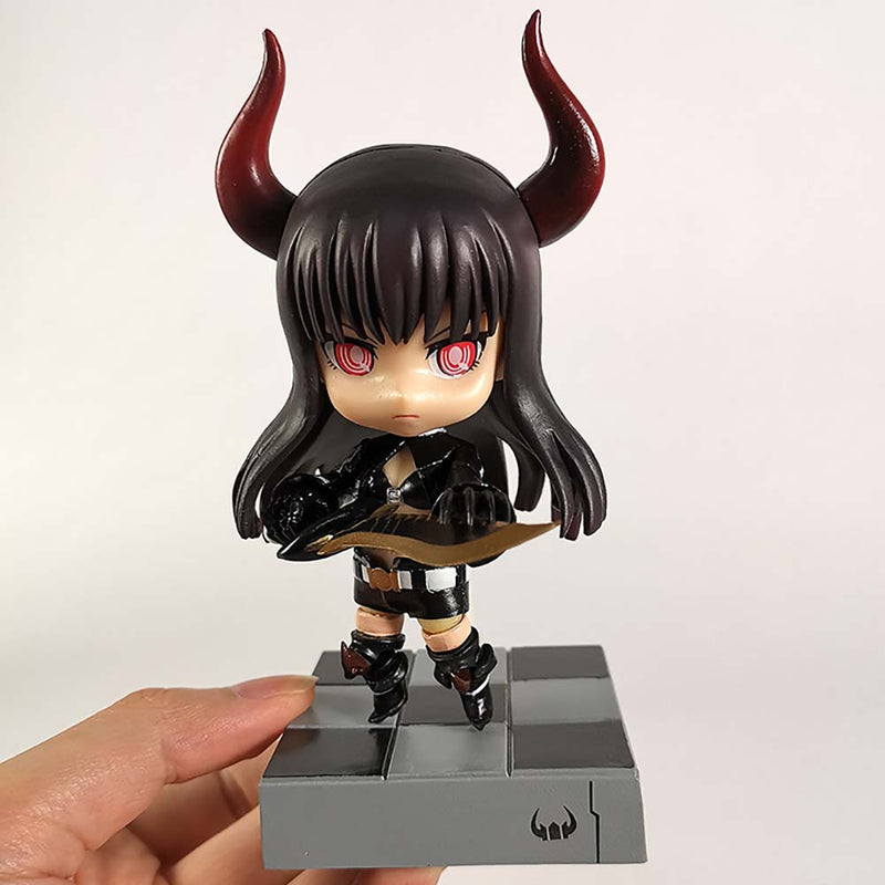 Black Rock Shooter 145 Black Gold Saw Action Figure Model Toy 10cm