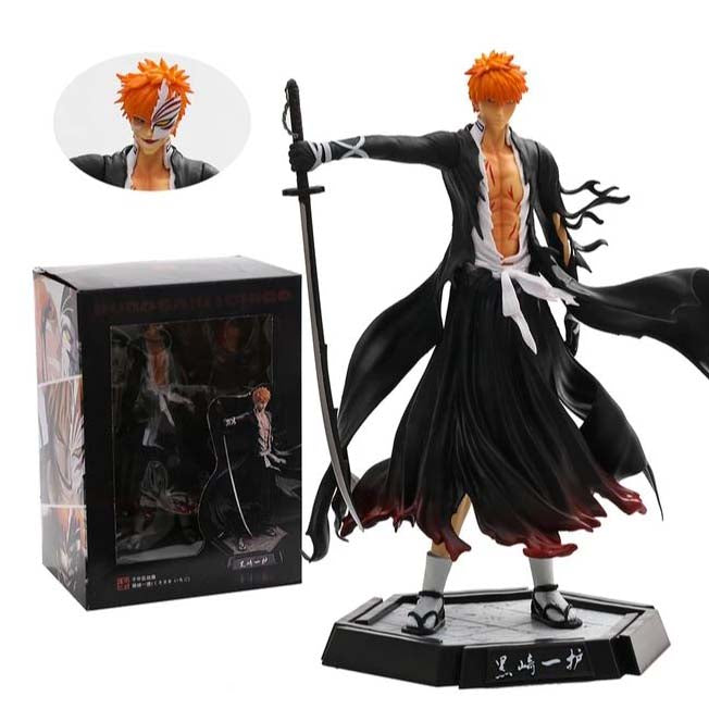 Bleach Kurosaki Ichigo Action Figure Collectible Model Toy 31cm