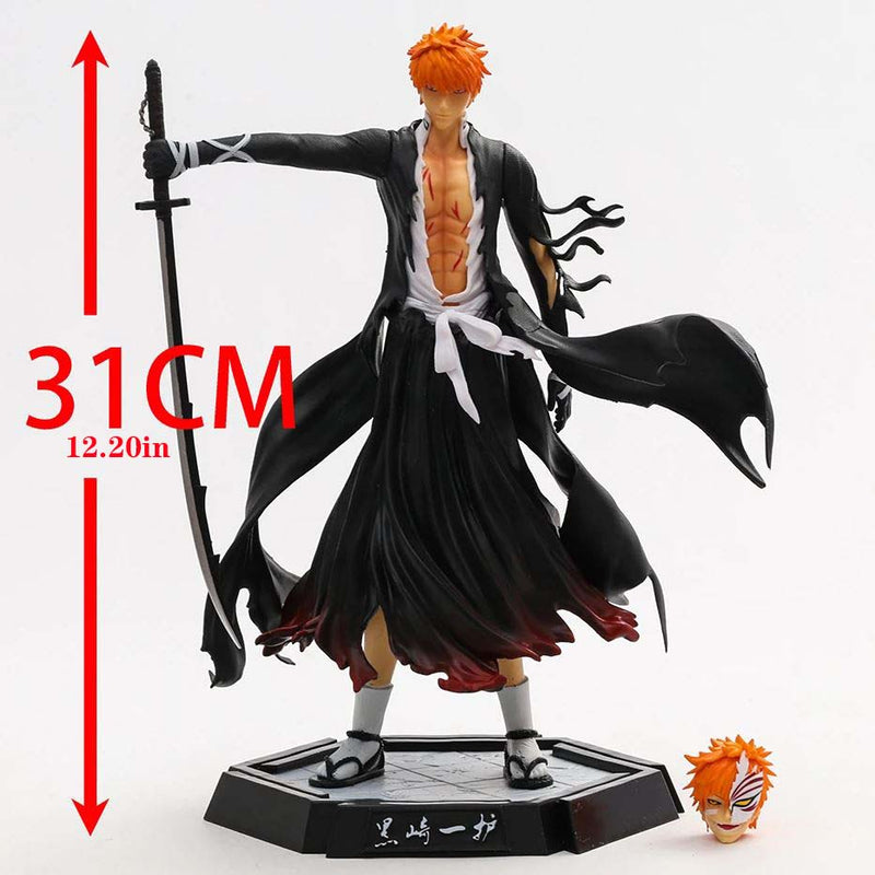 Bleach Kurosaki Ichigo Action Figure Collectible Model Toy 31cm