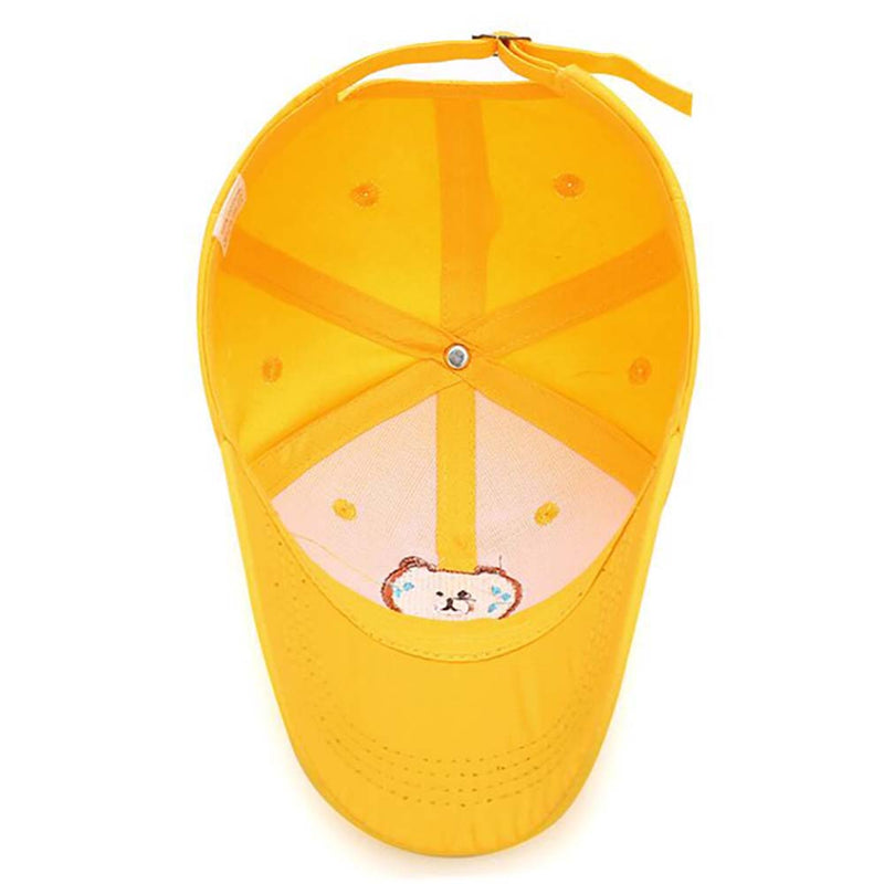 Brown Bear Leisure Baseball Cap Embroidery Cotton Kids Sun Hat - Toysoff.com