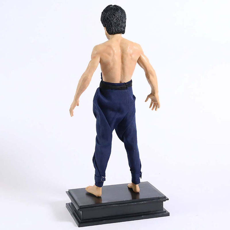 Bruce Lee Action Figure Double Headed Model Toy 28cm