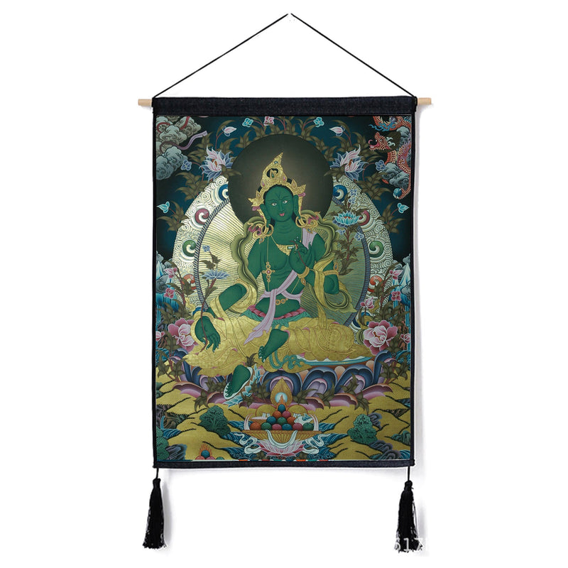 Buddhist Art Tibetan Buddhism Thangka Paintings for Meditation and Home Decoration 45x65cm