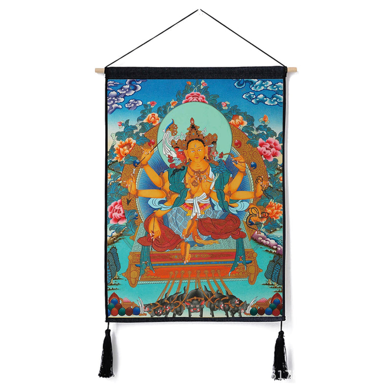 Buddhist Art Tibetan Buddhism Thangka Paintings for Meditation and Home Decoration 45x65cm