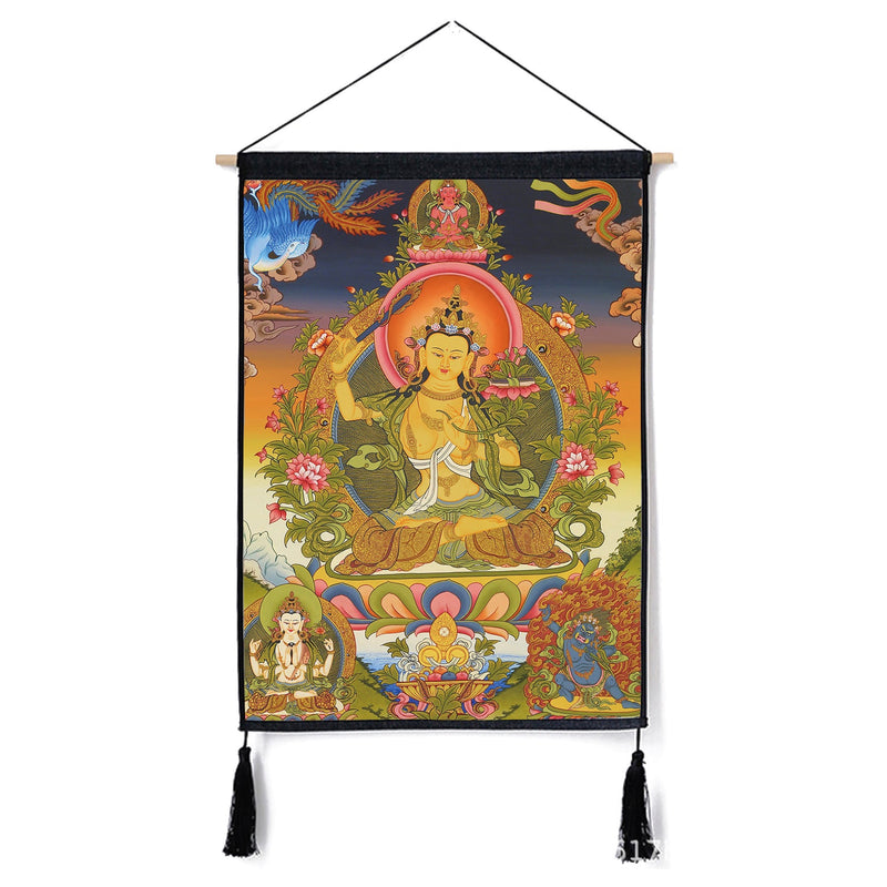 Buddhist Art Tibetan Buddhism Thangka Paintings for Meditation and Home Decoration 45x65cm