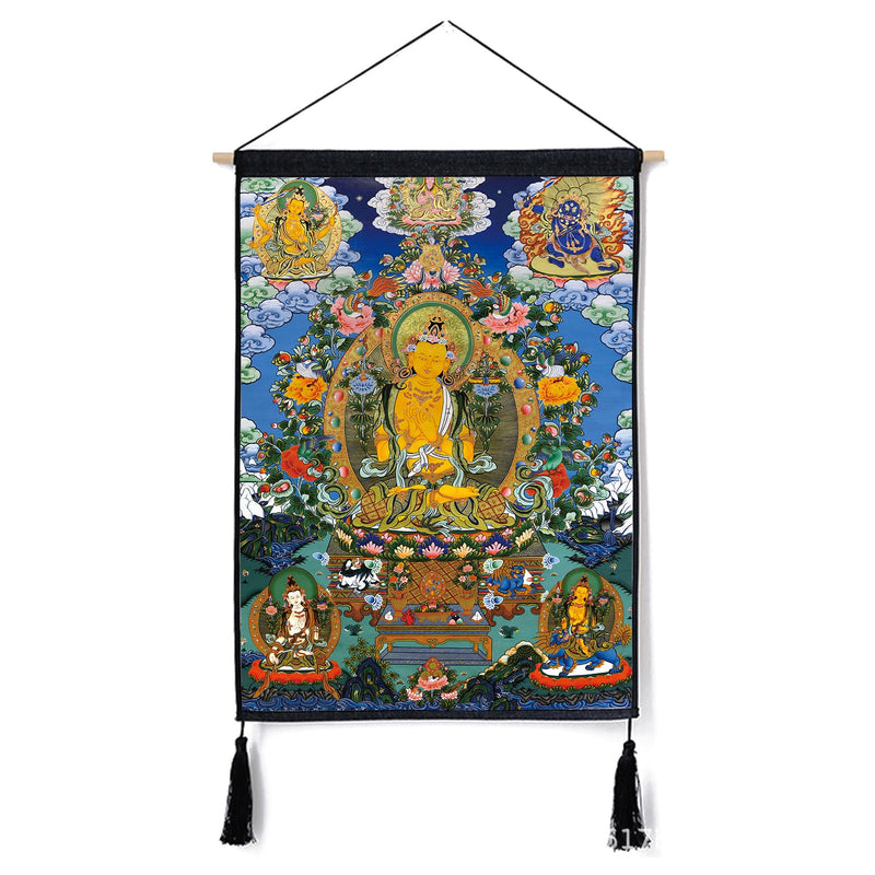 Buddhist Art Tibetan Buddhism Thangka Paintings for Meditation and Home Decoration 45x65cm