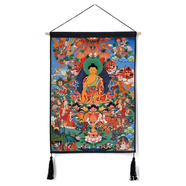 Buddhist Art Tibetan Buddhism Thangka Paintings for Meditation and Home Decoration 45x65cm