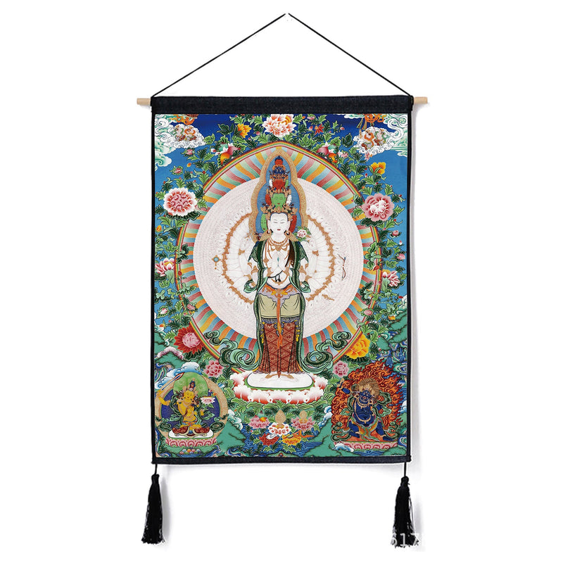 Buddhist Art Tibetan Buddhism Thangka Paintings for Meditation and Home Decoration 45x65cm