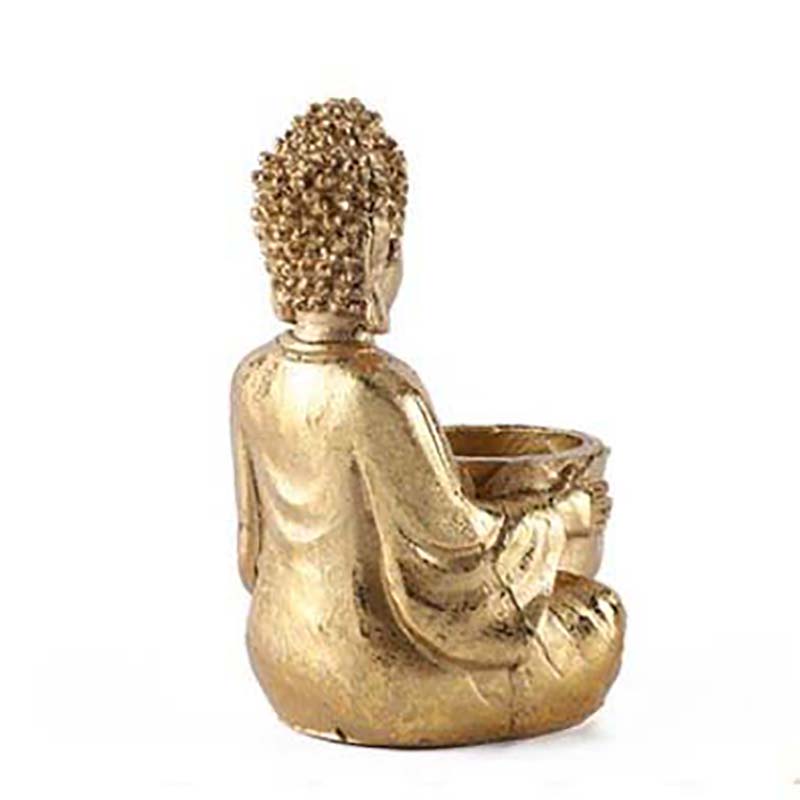 Buddhist Statue Candle Holder Home Bedroom Ornament 14cm