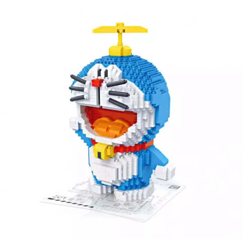 Building Blocks Anime Cartoon Doraemon Model Piggy Bank DIY Kids Toy - Toysoff.com