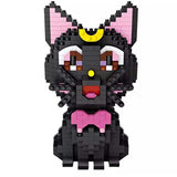 Building Blocks Japan Anime Black Cat Luna Cartoon Model DIY Kids Toy - Toysoff.com