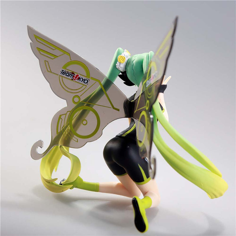 Butterfly Hatsune Miku Racing Teamukyo Ver Action Figure Model Toy 14cm