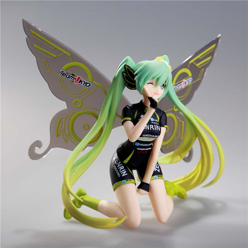 Butterfly Hatsune Miku Racing Teamukyo Ver Action Figure Model Toy 14cm