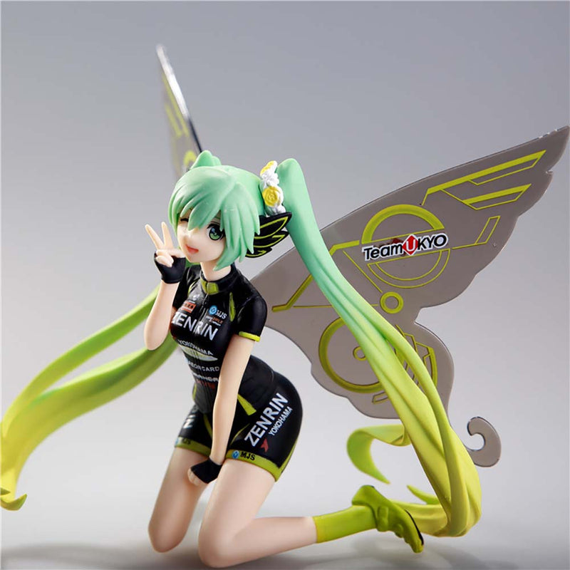 Butterfly Hatsune Miku Racing Teamukyo Ver Action Figure Model Toy 14cm