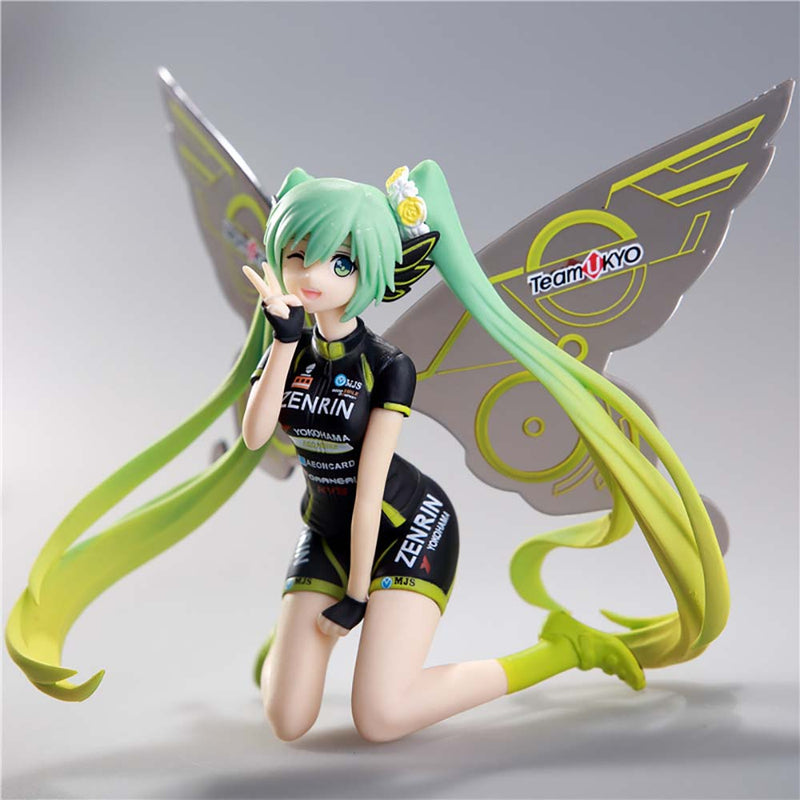 Butterfly Hatsune Miku Racing Teamukyo Ver Action Figure Model Toy 14cm