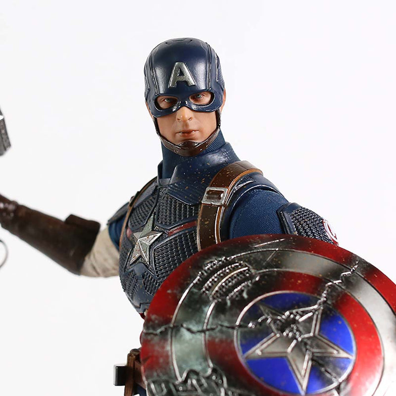 Captain America Limited Edition 999 Battle Damaged Version Action Figure 30cm