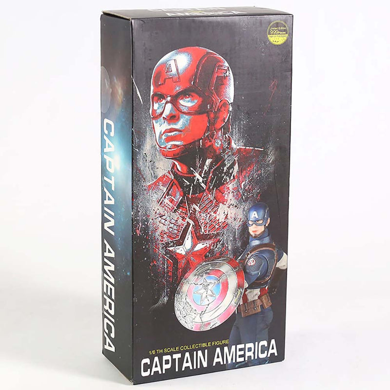 Captain America Limited Edition 999 Battle Damaged Version Action Figure 30cm