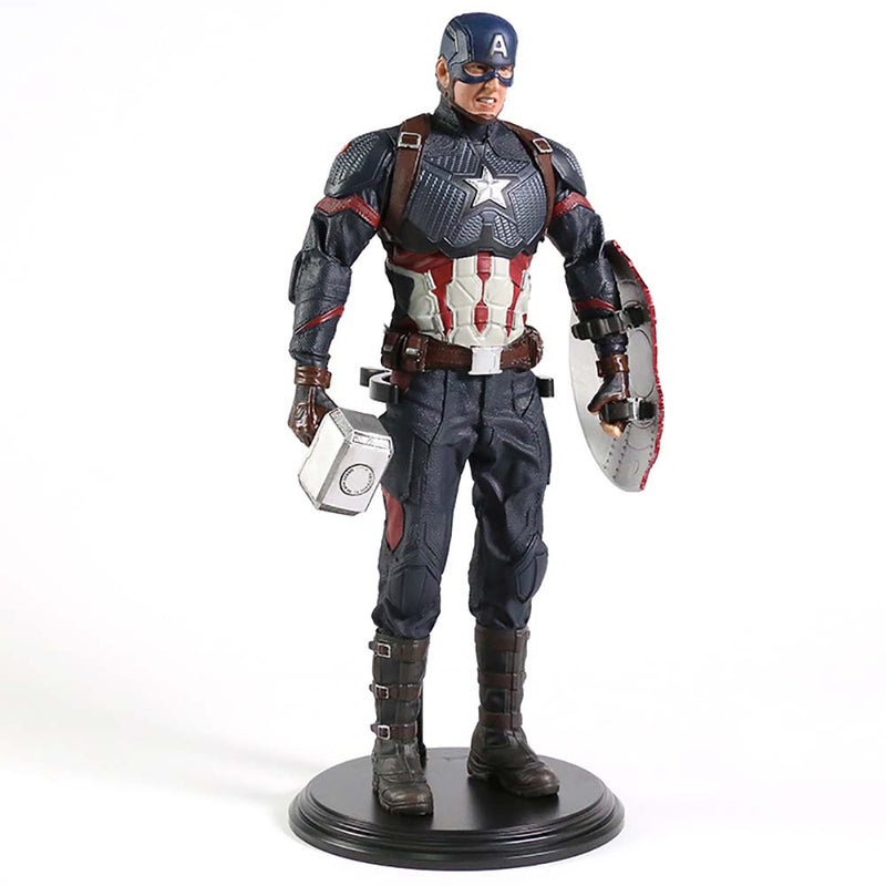 Captain America Steven Steve Rogers Action Figure Model Toy 30cm