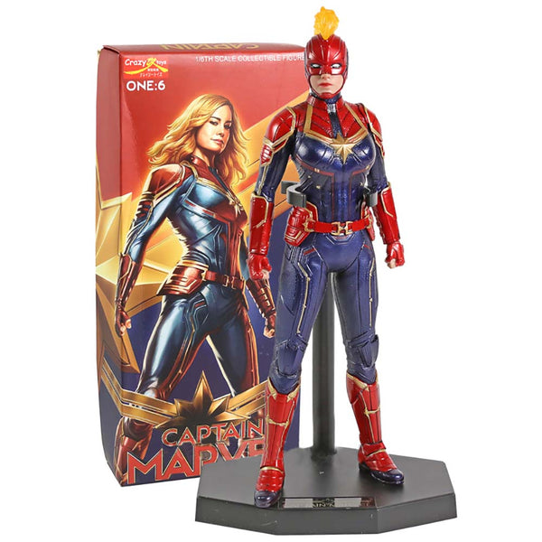 Captain Carol Danvers Action Figure Collection Model Toy 30cm