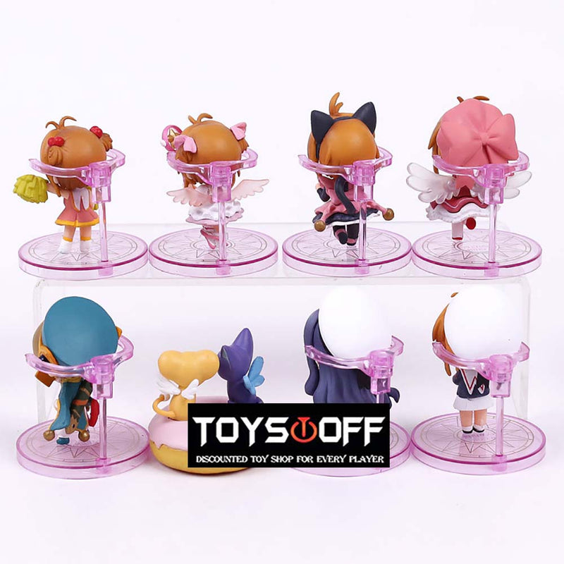 Card Captor Q Ver Action Figure Collectible Model Toy 8pcs