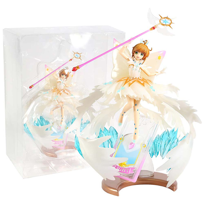 Card Captor Sakura Kinomoto Hello World Ver Action Figure Toy 35cm