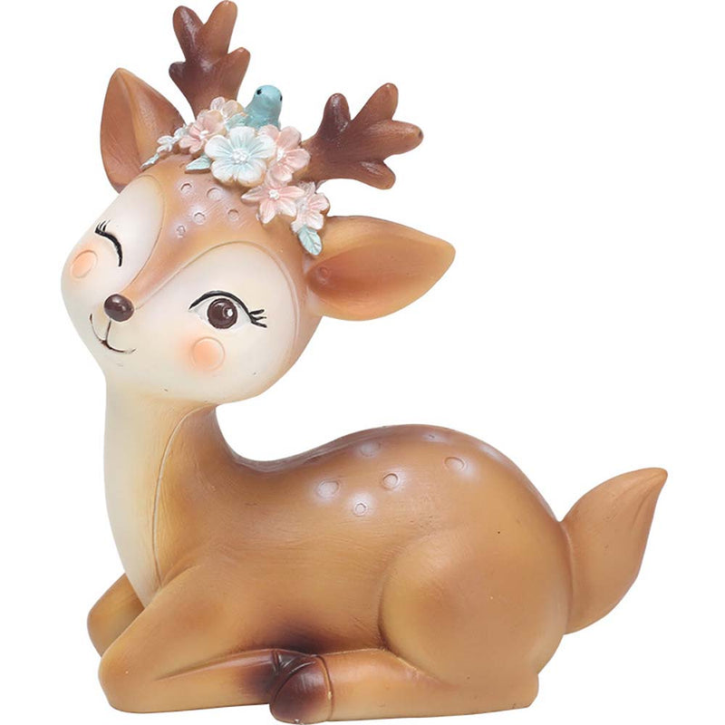 Cartoon Animal Fawn Action Figure Interior Decoration Model Toy