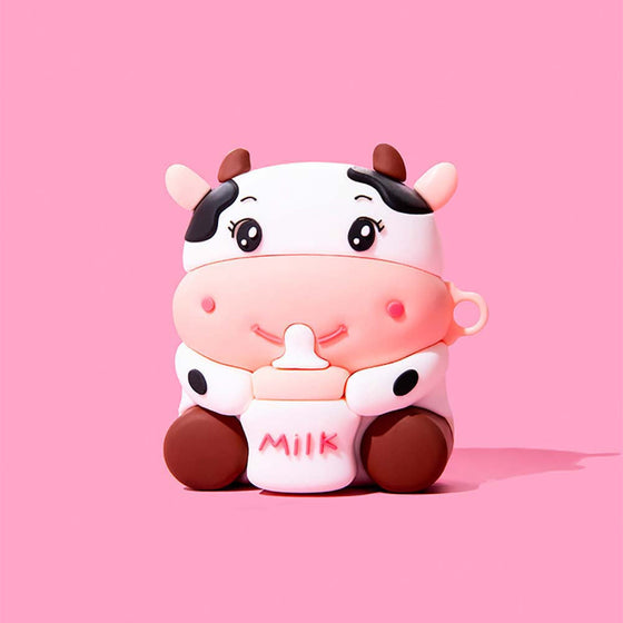 Cartoon Creative Cute Milk Calf Apple Airpods Case