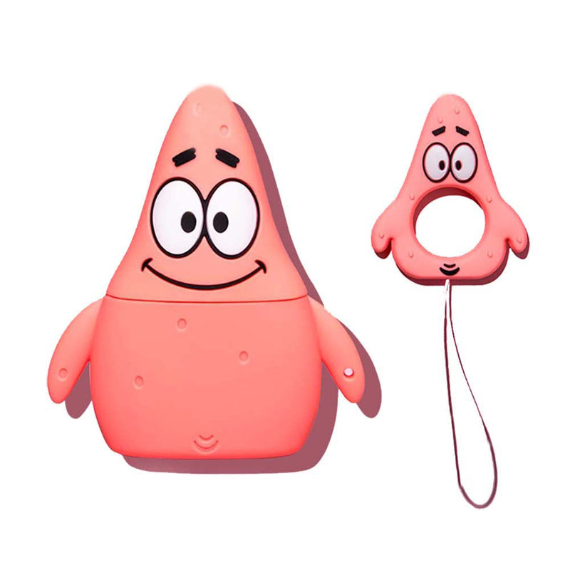 Cartoon Creative Happy Patrick Star Apple Airpod Case