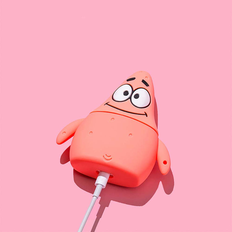 Cartoon Creative Happy Patrick Star Apple Airpod Case