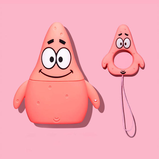 Cartoon Creative Happy Patrick Star Apple Airpod Case