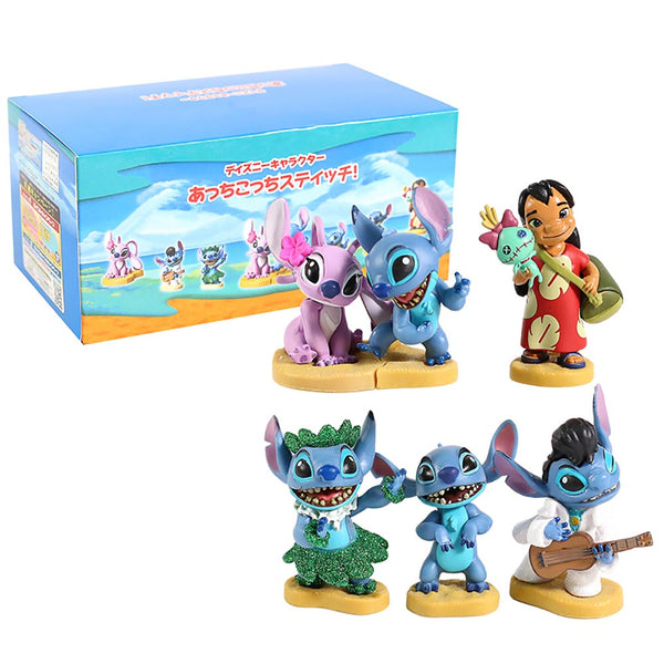 Cartoon Lilo & Stitch Angel Mini Action Figure Collectible Model Toy 6.5cm