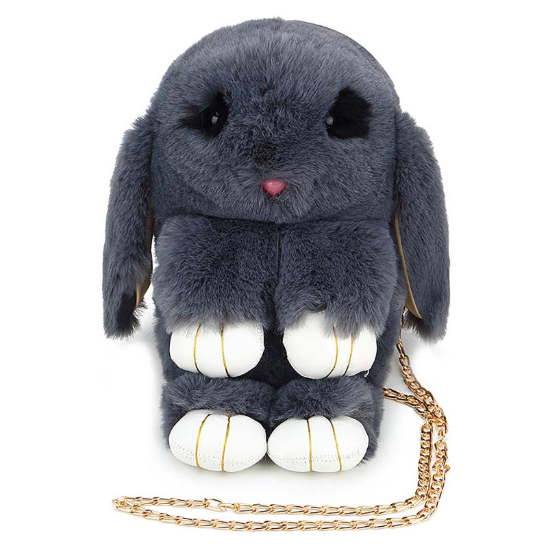 Cartoon Lovely Rabbit Women's Go Out Plush Shoulder Bag