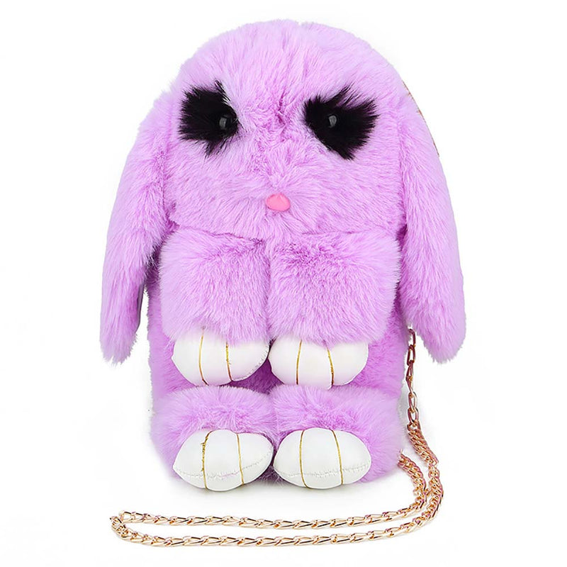 Cartoon Lovely Rabbit Women's Go Out Plush Shoulder Bag