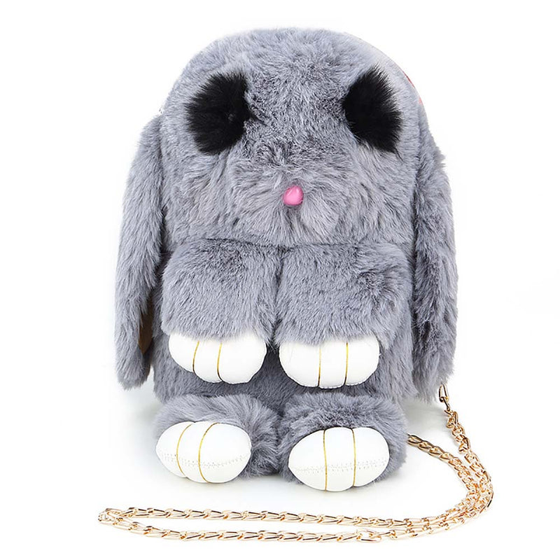 Cartoon Lovely Rabbit Women's Go Out Plush Shoulder Bag